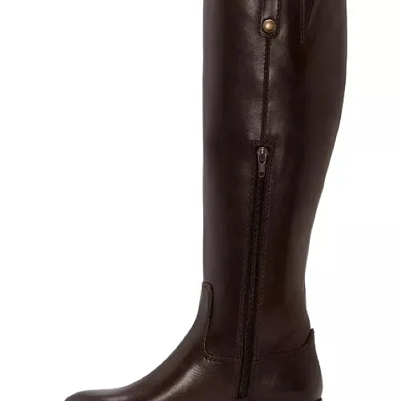 NWT INC International Concepts Sz 8.5 M  Wide Calf Knee high Brown Leather Boots - Picture 10 of 12